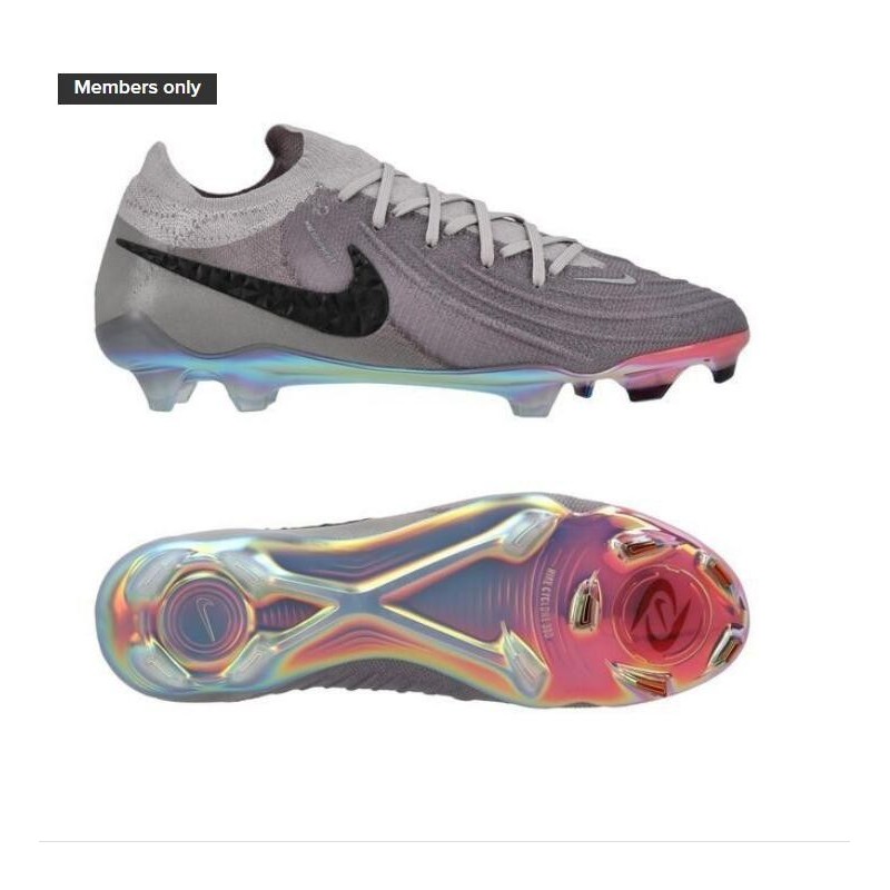 Nike Phantom GX II Elite FG Rising Gem Atmosphere Grau