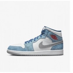 AIR JORDAN 1 MID FRANZÖSISCH BLAU FEUER ROT