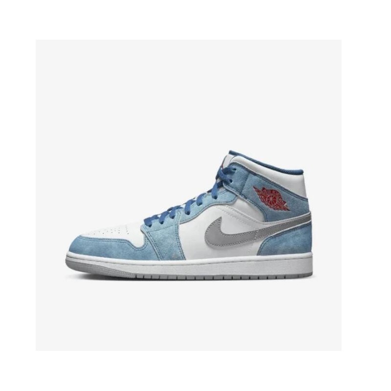 AIR JORDAN 1 MID FRANZÖSISCH BLAU FEUER ROT