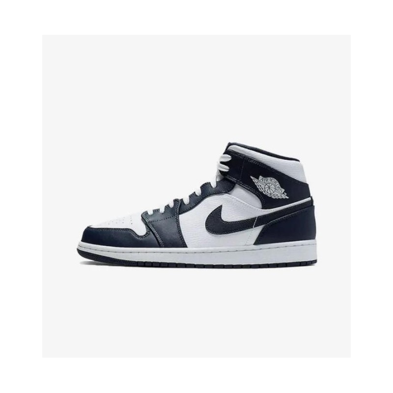 AIR JORDAN 1 MID WEISS METALLIC GOLD OBSIDIAN