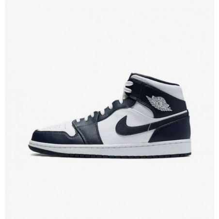 AIR JORDAN 1 MID WEISS METALLIC GOLD OBSIDIAN