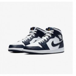 AIR JORDAN 1 MID WEISS METALLIC GOLD OBSIDIAN