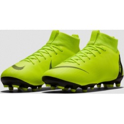 Nike JR SUPERFLY 6 ACADEMY GS FG/MG neongelb-schwarz